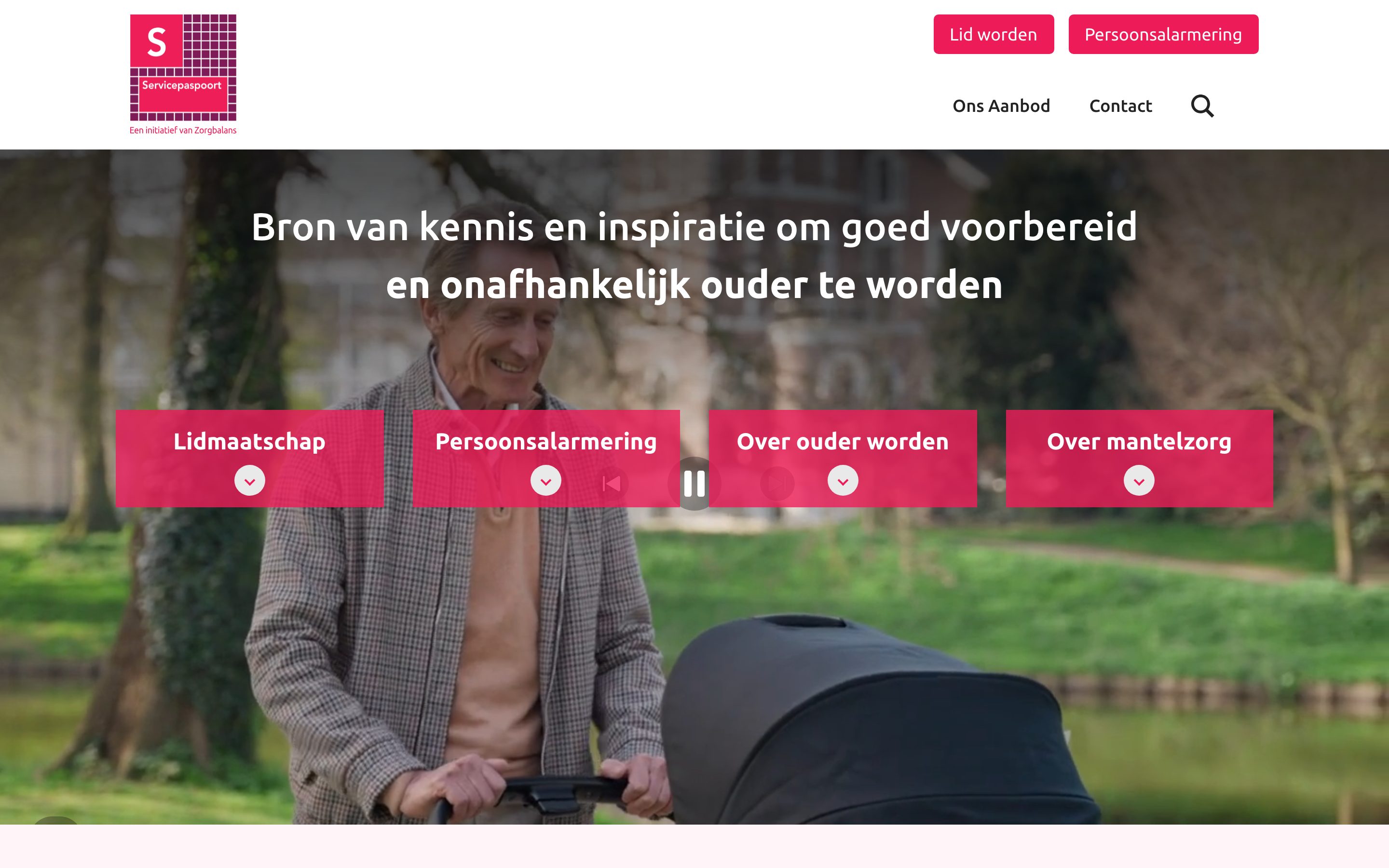 Servicepaspoort screenshot